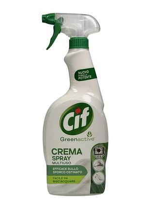 Средство для очистки cif универсальный спрей e greenactive crema spray multiuso, 650 мл