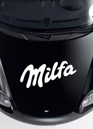 Наклейка на авто oracal milfa 50х22 см, белый