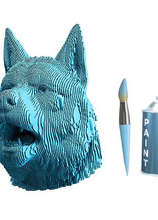 Картонный 3d пазл-конструктор "cartonic 3d puzzle wolf" волк 5