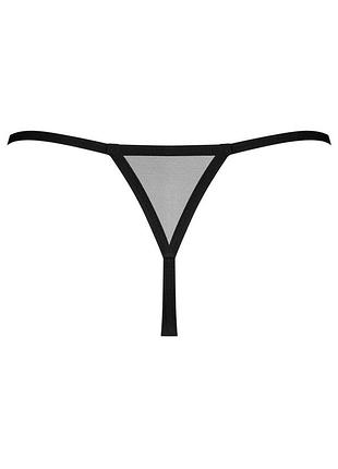 Трусики obsessive novenes crotchless thong черный m/l ( sx0623 ) 4