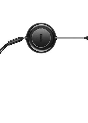 Кабель baseus bright mirror 2 series retractable 3-in-1 fast charging data cable usb m+l+c 66w 1.1m black (camj010101) черный 9