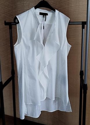 Белая рубашка безрукавка от donna karan