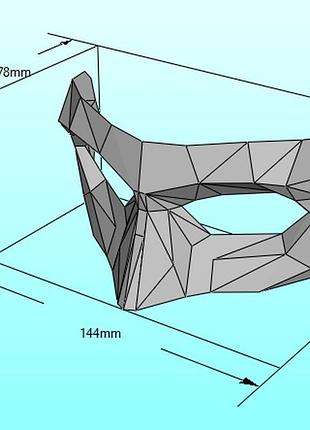 Маска зеленого фонаря green lighter mask конструктор из картона papercraft паперкрафт игровой персонаж