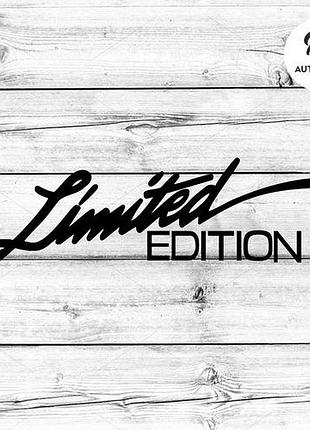 Наклейка на авто oracal limited edition 20х6 см, черный