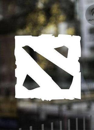 Наклейка на авто oracal dota 30х30 см, білий