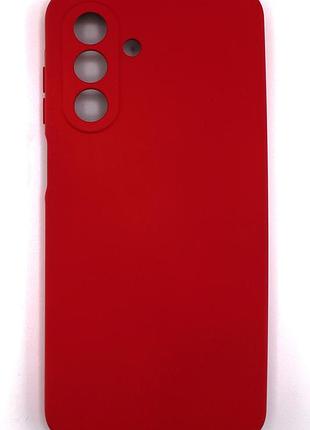 Силіконовий чохол для samsung a26 5g (a266) червоний soft silicone case full (бампер)