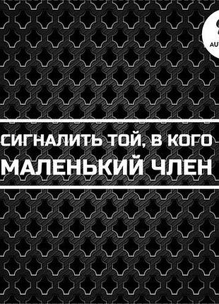 Наліпка на авто oracal сигналить той... 20х6см