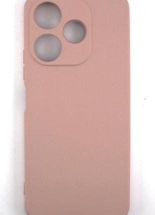Силіконовий чохол для xiaomi redmi 13 / poco m6 4g пудровий soft silicone case full (бампер)
