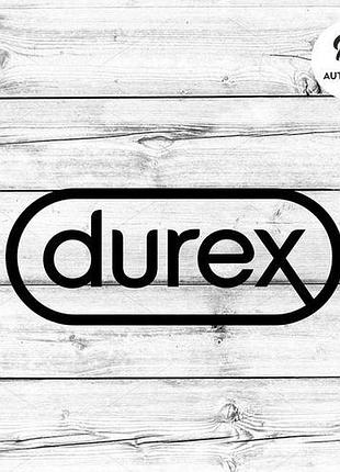 Наліпка на авто oracal durex 20х8 см, чорний