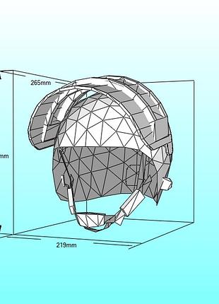 Маска шлем helmet mask pubg конструктор из картона papercraft паперкрафт игровой персонаж