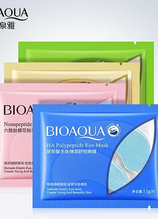 Набір зволожуючі та розгладжуючі патчі під очі bioaqua eye mask 4 пари