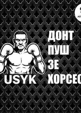 Наклейка на авто oracal донт пуш зе хорсес 20х13 см