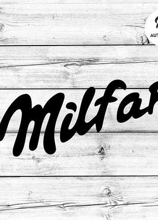 Наклейка на авто oracal milfar 20х9 см, чорний