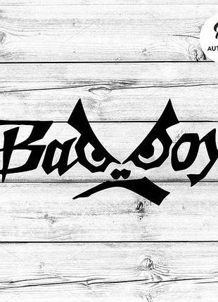 Наклейка на авто oracal bad boy 30х11 см, чорний