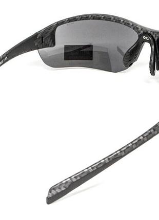Очки защитные global vision hercules-7 carbon (flash mirror), зеркальные серые в графитовой оправе 5
