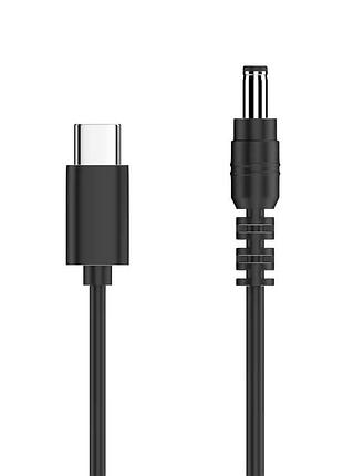 Кабель-адаптер usb type-c на dc5521 (dc 5.5x2.1mm) з тригером pd 9v/3а 65вт