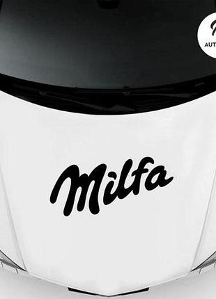 Наклейка на авто oracal milfa 40х17 см, чорний