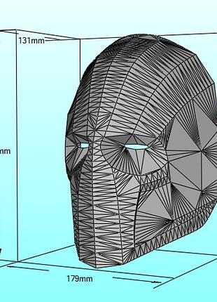 Маска army of two mask конструктор з картону паперкрафт papercraft ігровий персонаж пазл 3д фігура