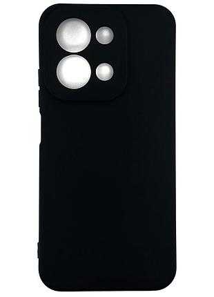 Силіконовий чохол для xiaomi redmi 15c чорний soft silicone case full (бампер)