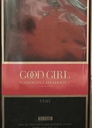 Парфумована вода carolina herrera good girl very elixir 80мл (ліц.)н