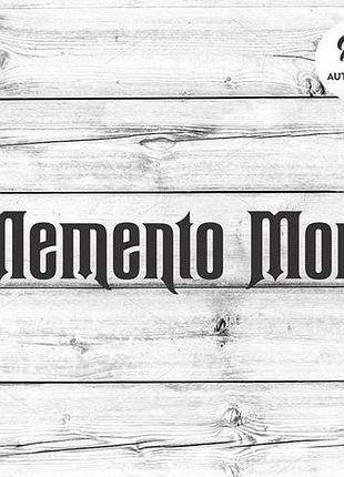Наклейка на авто oracal memento mori 20х4 см, черный
