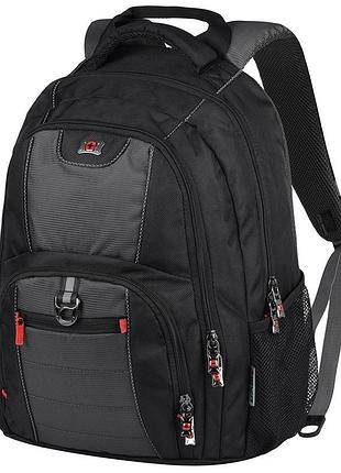 Рюкзак для ноутбука, wenger pillar 16", чорно-сірий