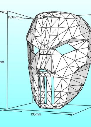 Маска кейси джонса casey jones mask конструктор из картона papercraft паперкрафт игровой персонаж
