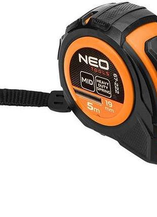 Рулетка neo tools, 5мx19мм, с фиксатором сматывания