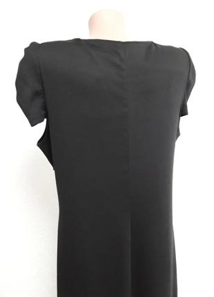 Классическое черное платье  приталенного силуэта с рукавами-фонариками6 фото
