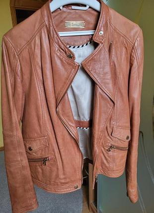 Шкіряна косуха massimo dutti