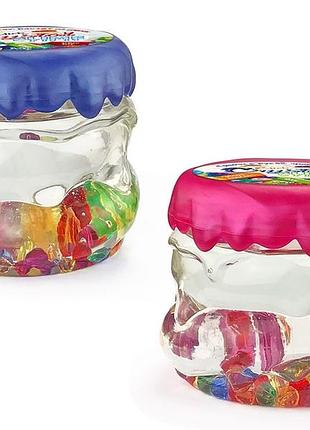 В'язка маса crystal slime 400 г, у банці danko toys
