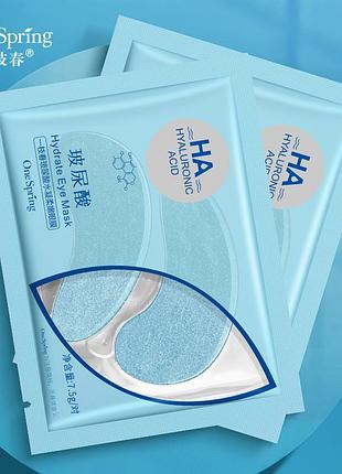 Гидрогелевые патчи для кожи вокруг глаз one spring на hyaluronic moisturizing eye mask с гиалуроновой кислотой