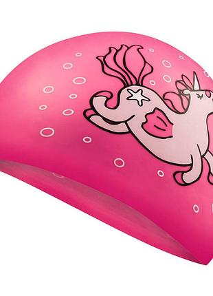 Шапка для плавания детская aqua speed kiddie unicorn розовый 4 - 8 лет (142-unicorn)