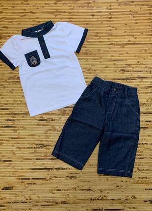 Літній комплект шорти і футболка-поло little winners для хлопчика 98-128рр.