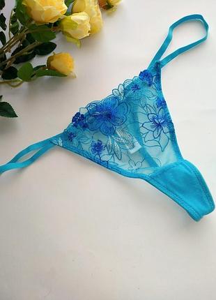 Красивые трусики стринги с вышивкой primark, eur 38/40