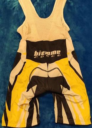 Велошорты с лямками и памперсом biemme force (италия) xl размер