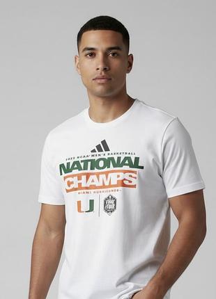 Біла футболка adidas national champs 🤍