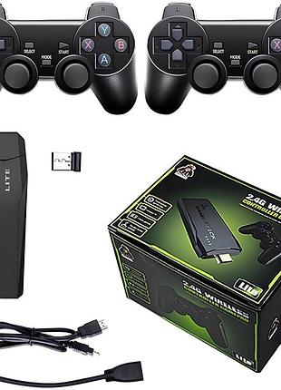 Игровая приставка game stick hdmi 10000 игр. ретро-консоль. 2 геймпада как у playstation. dendy sega