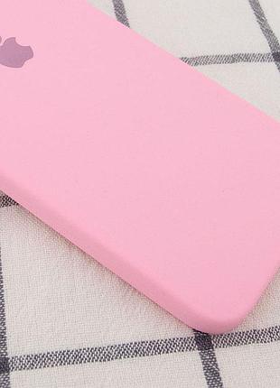 Чохол silicone case square full camera protective (aa) для apple iphone 6/6s (4.7") рожевий / light pink 2