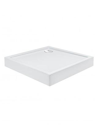 Душевой поддон qtap tern 308812c 80x80x12 см + сифон