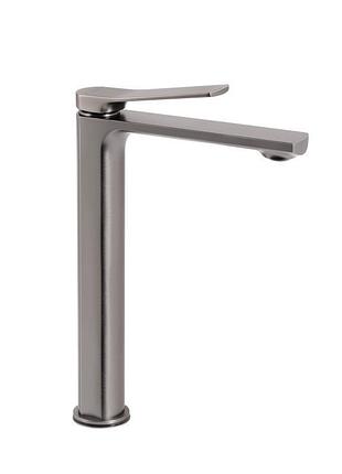 Смеситель для раковины qtap slavonice высокий qtsla269gmb45925 gunmetal black pvd