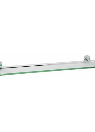 Полиця універсальна qtap liberty скляна 600 мм qtlibcrm1153 chrome