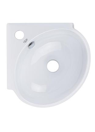 Раковина qtap leo 390x365x130 white qt11115010wn