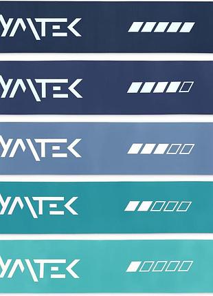 Набір резинок для фітнесу gymtek 0,5-30кг синій