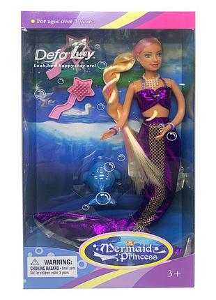 Лялька defa 20983 русалка фіолетовий | maxisvit