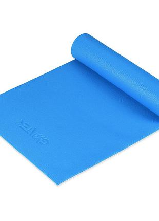 Килимок (мат) для фітнесу та йоги gymtek 0,4см синій