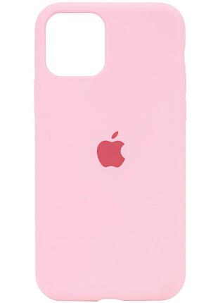 Чохол silicone case full protective (aa) для apple iphone 11 pro (5.8") рожевий / light pink