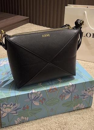 Шкіряна сумка loewe puzzle pouch 19*16см