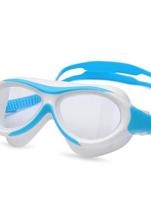 Детская маска для плавания renvo karu jr anti-fog белый голубой osfm (1sm100-0603)