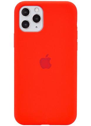 Чехол silicone case full protective (aa) для apple iphone 11 pro (5.8") красный / red